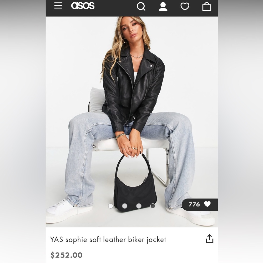 ASOS real leather jacket